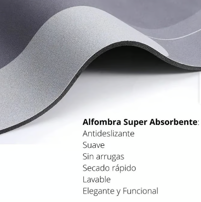 Alfombra super absorbente y antideslizante